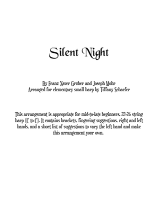 Book cover for Silent Night for Elementary Small Harp