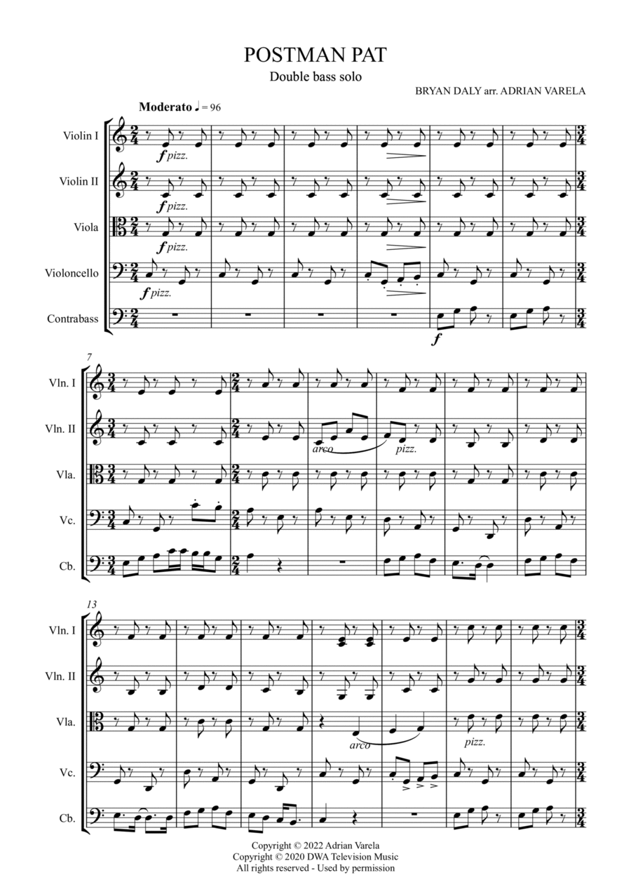 Postman Pat String Orchestra scores gallery preview page 1
