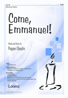 Book cover for Come, Emmanuel!
