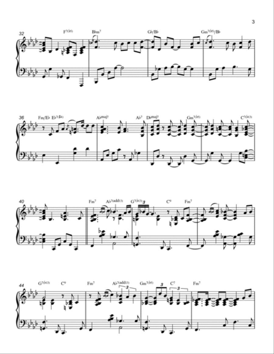I'm Only Thinking Of Him Piano Solo scores gallery preview page 3