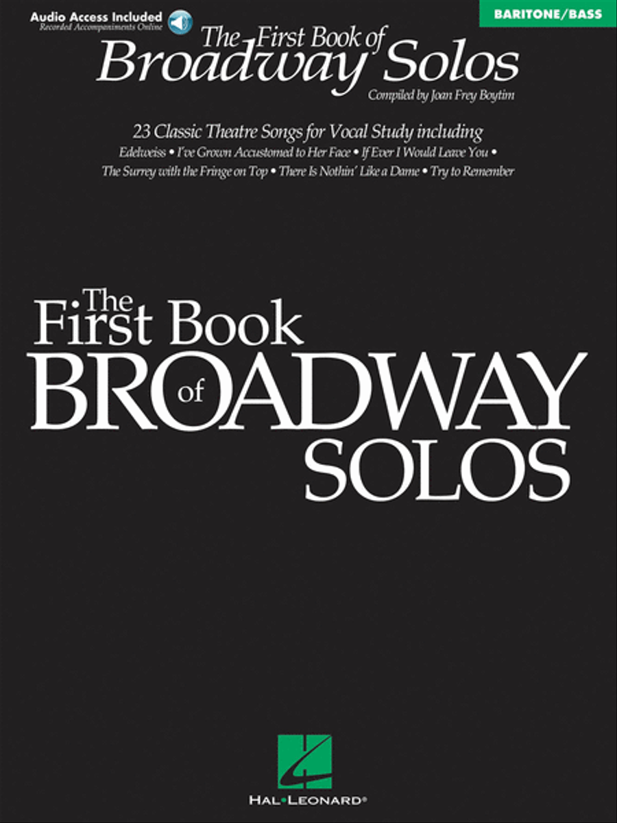 First Book Of Broadway Solos - Baritone/Bass image number null