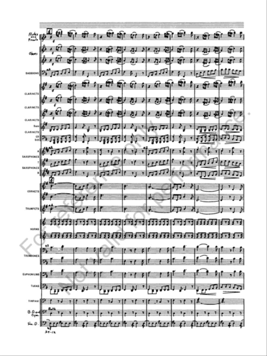 Semper Fidelis Concert Band scores gallery preview page 14