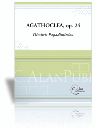 Book cover for Agathoclea, op. 24