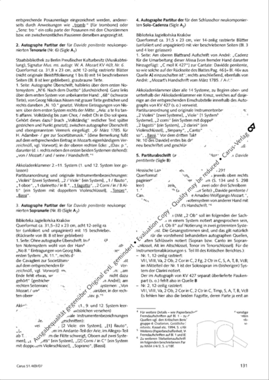 Davide penitente Davide penitente 4-Part scores gallery preview page 144