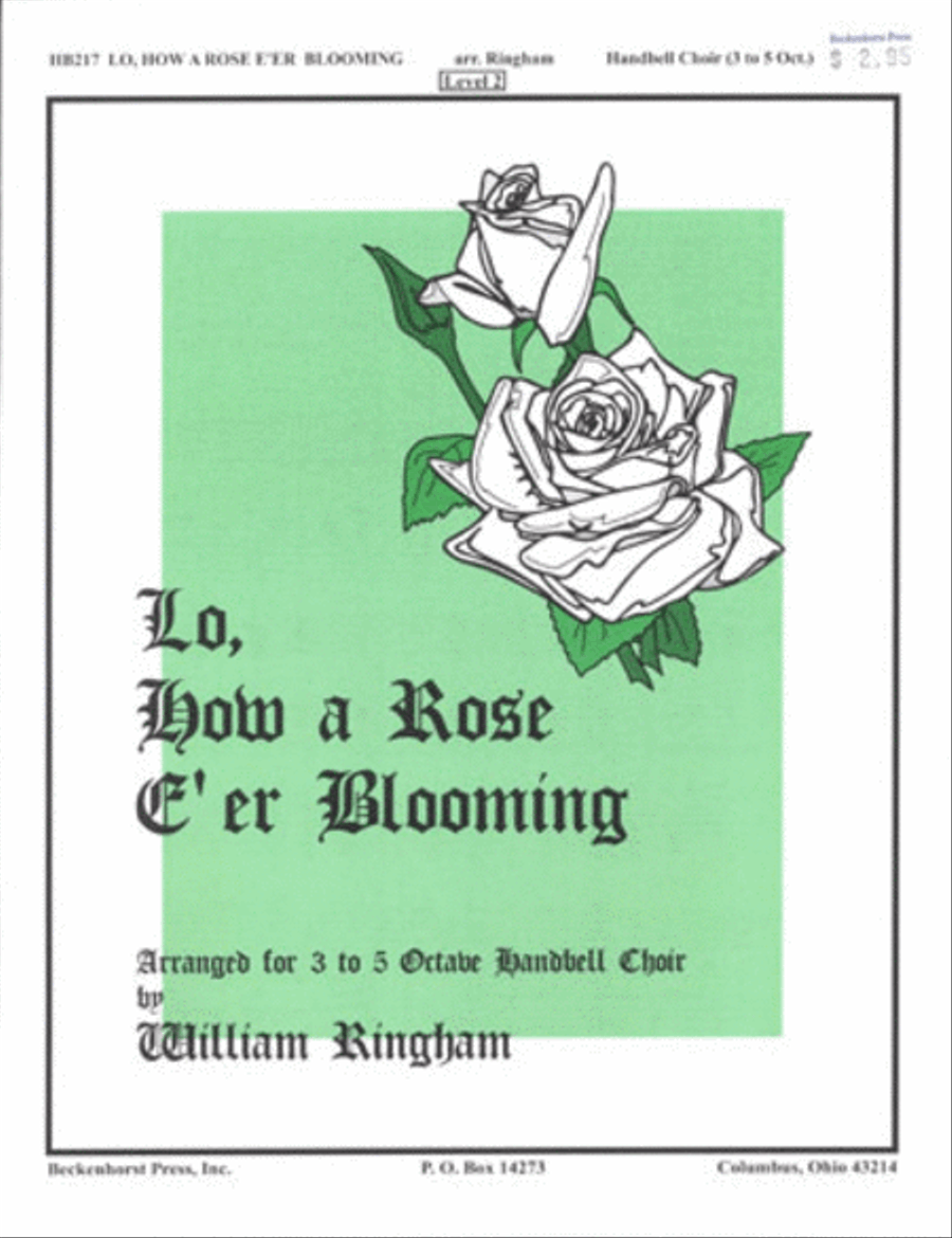 Lo, How a Rose E'er Blooming - Ringham 5-Octaves scores gallery preview page 1