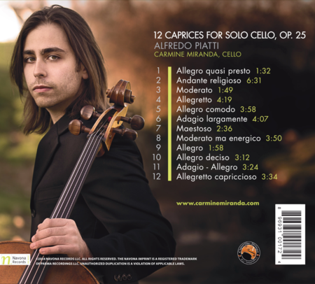 12 Caprices Solo Cello