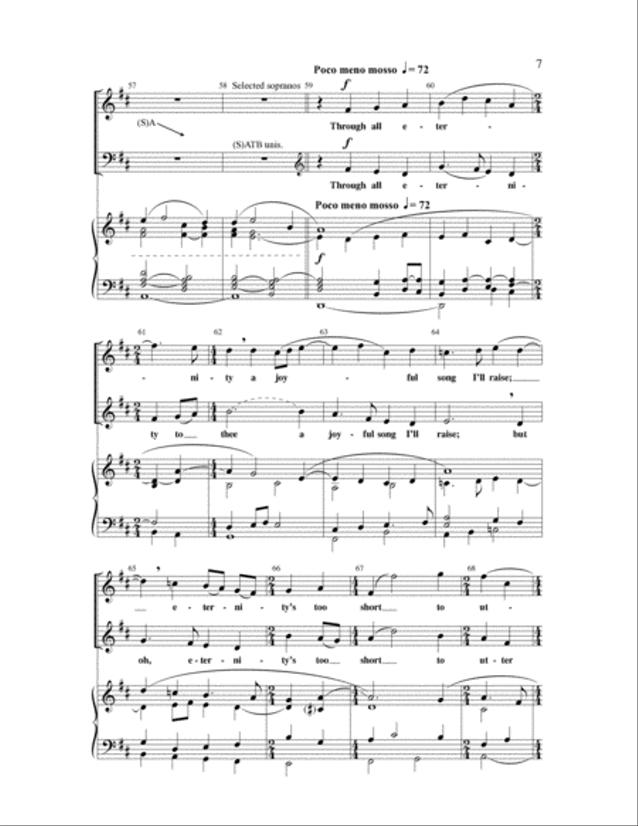 Lost In Wonder, Love And Praise 4-Part scores gallery preview page 6