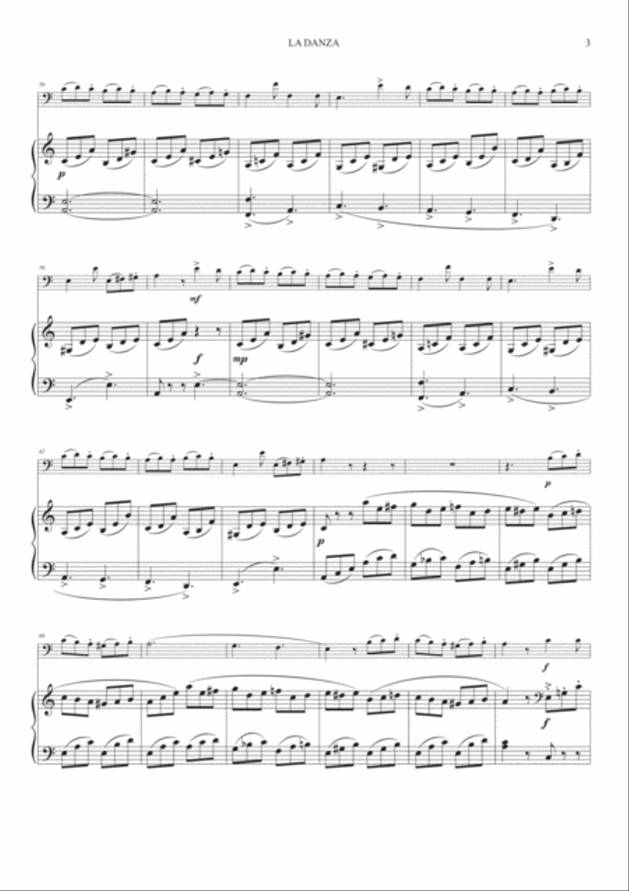 La Danza (Neapolitan Tarantella) for Bassoon and Piano Woodwind Duet scores gallery preview page 3