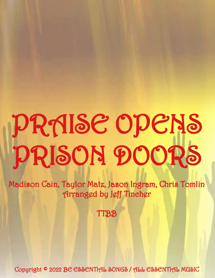 Praise Opens Prison Doors TTBB scores gallery preview page 1