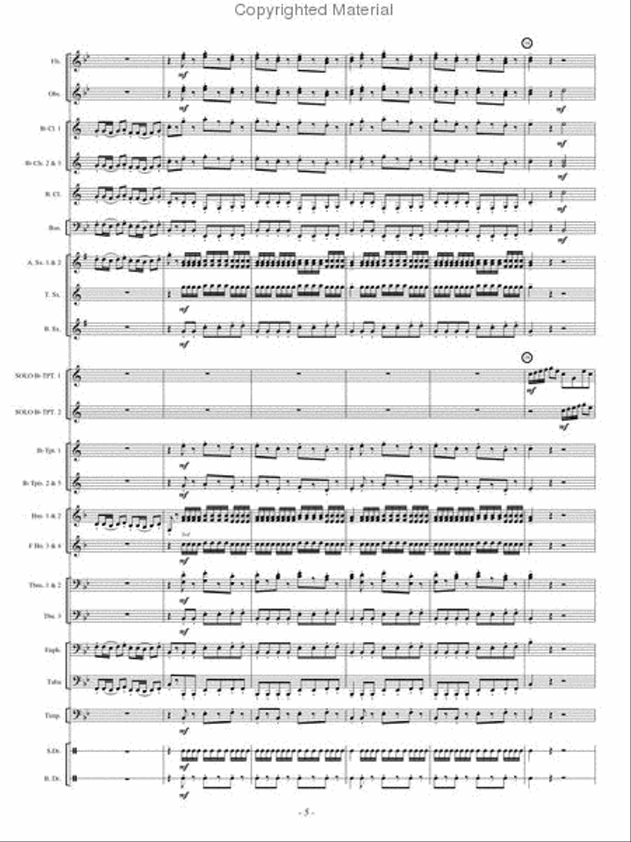 Double Concerto Concert Band scores gallery preview page 4