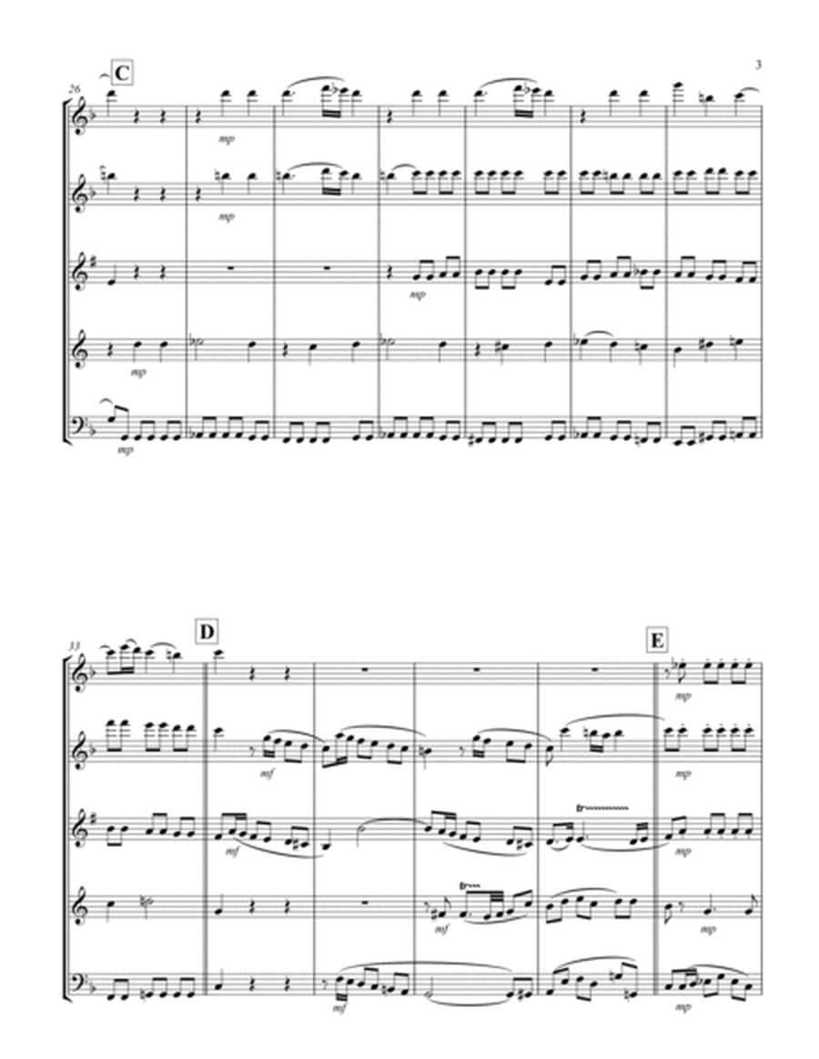 Recordare (from "Requiem") (F) (Woodwind Quintet - 1 Flute, 1 Oboe, 1 Clar, 1 Hrn, 1 Bassoon)