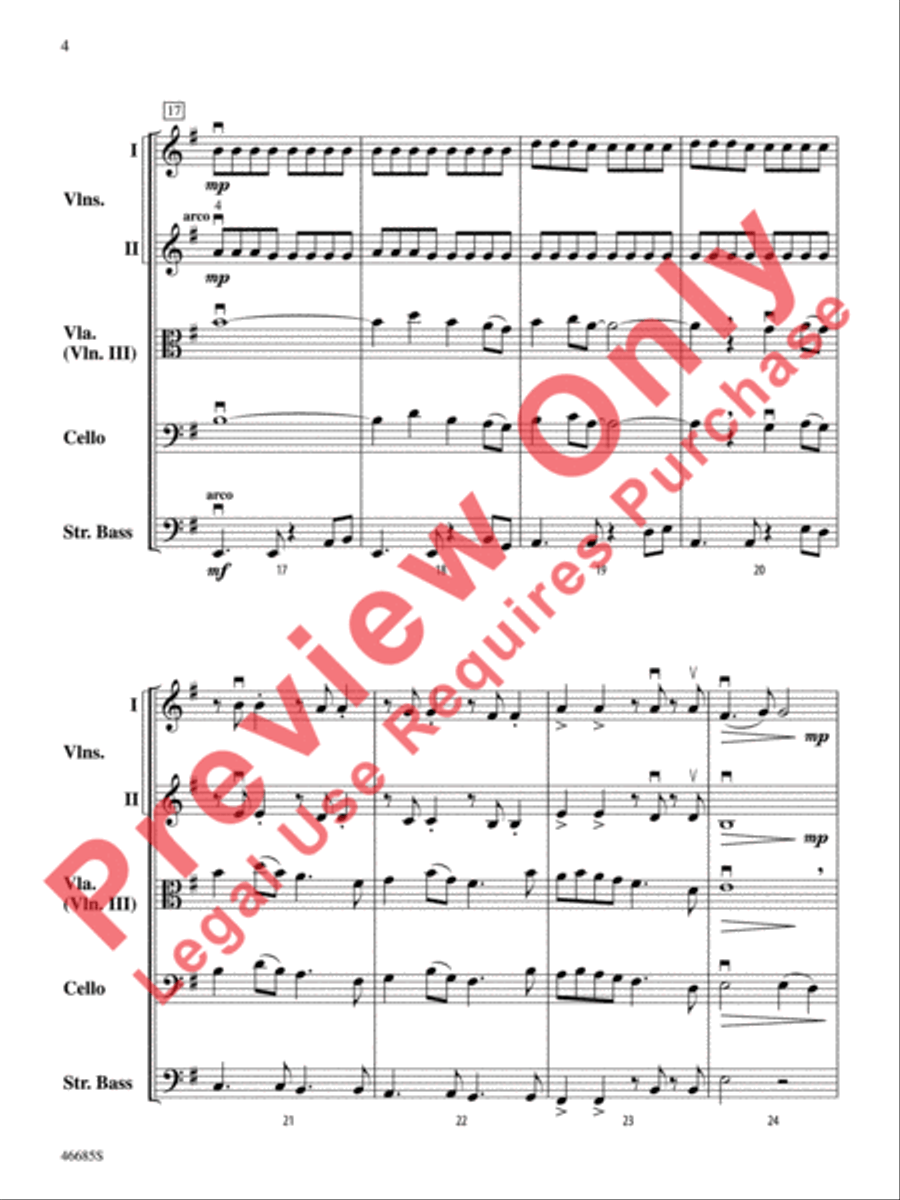 L'improviste Vignette String Orchestra scores gallery preview page 5