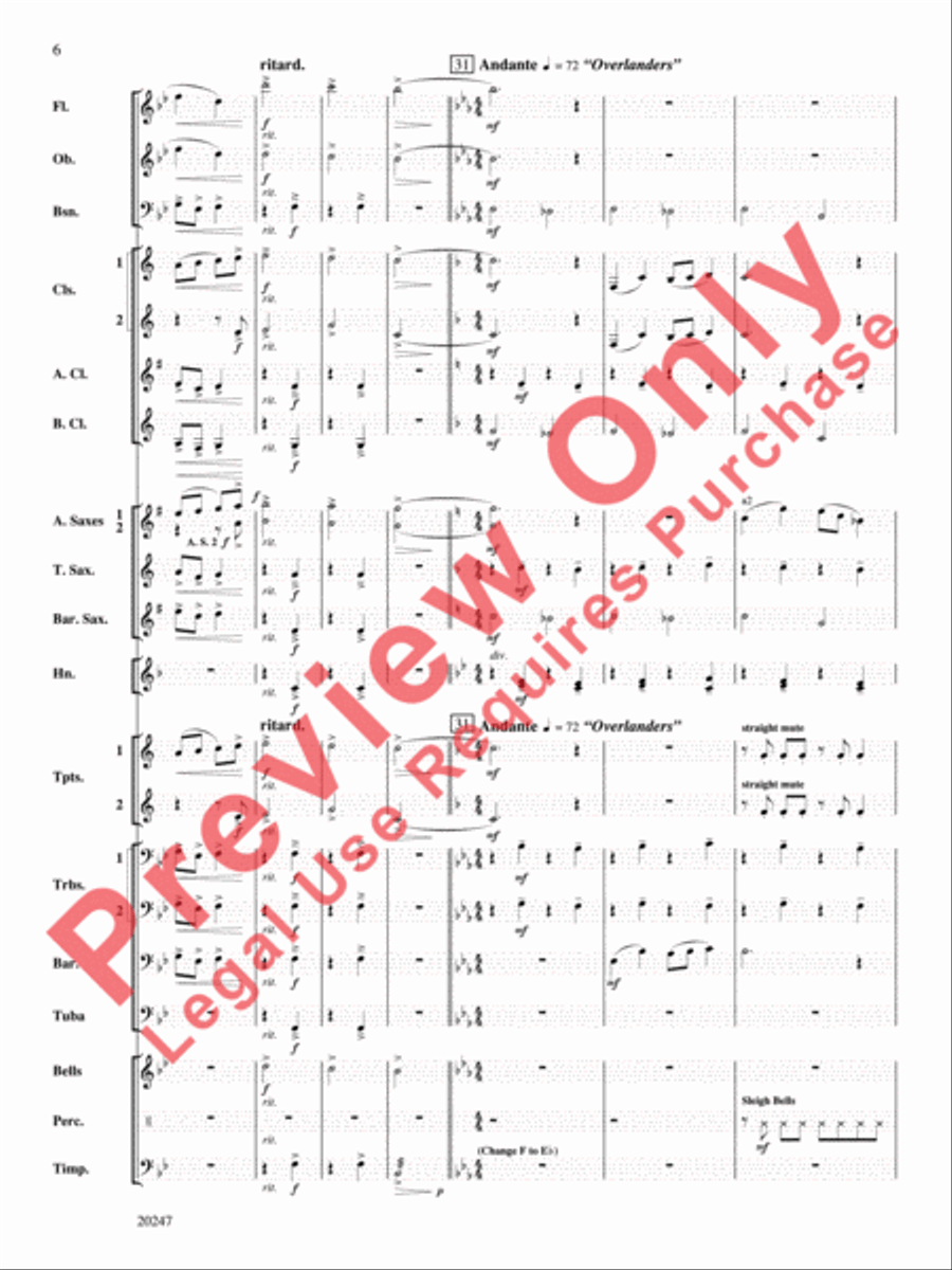 Prairie Schooner Prairie Schooner Concert Band scores gallery preview page 7