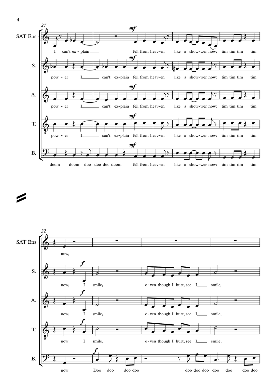 I Smile 4-Part scores gallery preview page 4