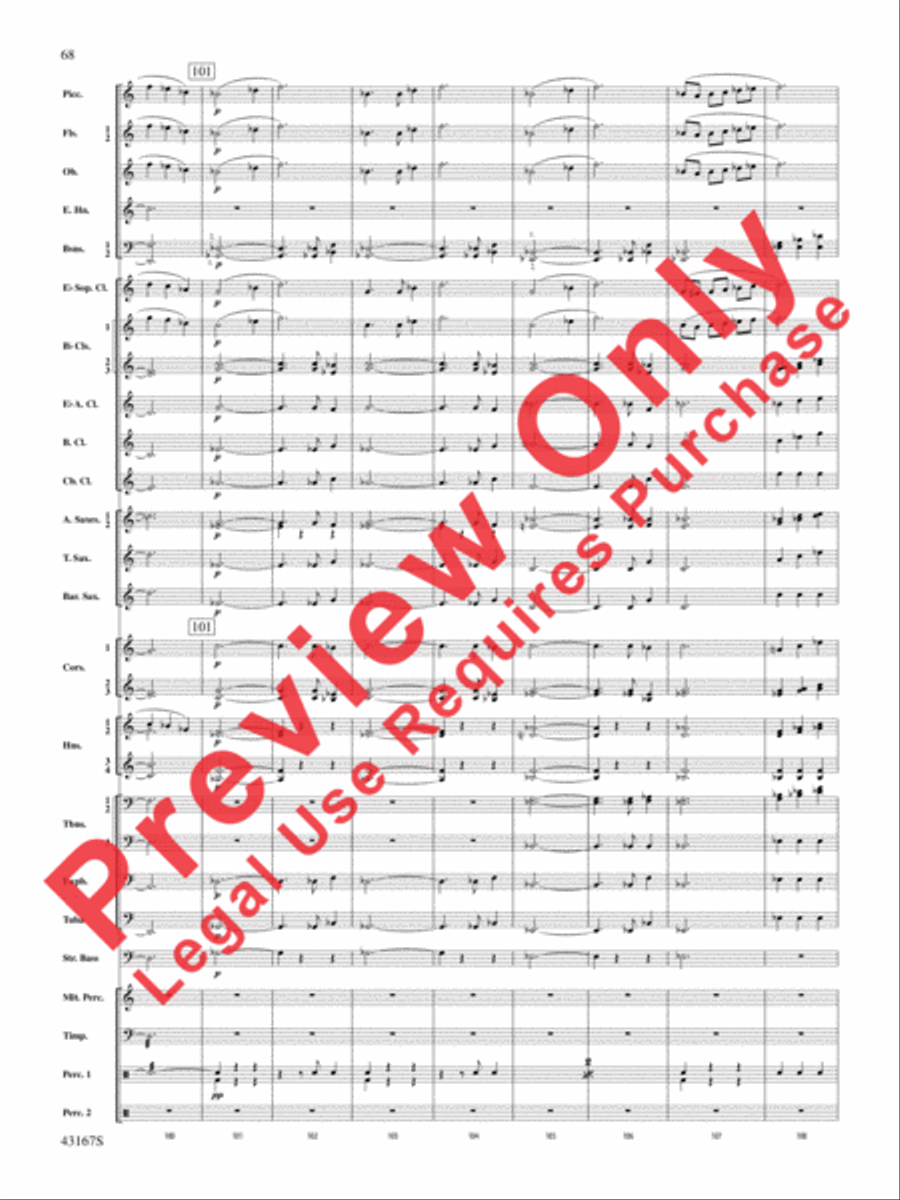 Down to the Sea in Ships (from the NBC TV Film Project 20) Concert Band scores gallery preview page 69