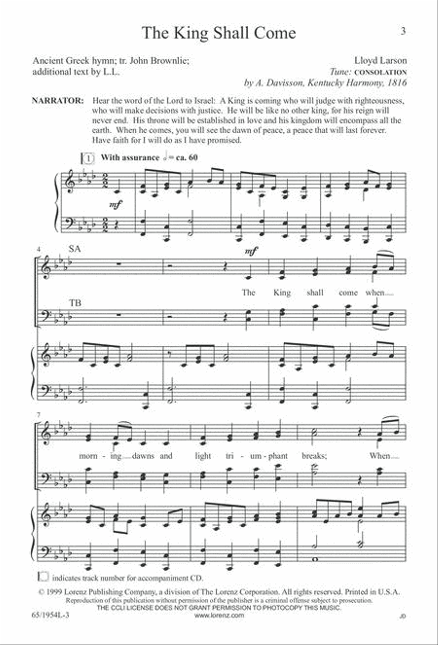 The Promise of a King 4-Part scores gallery preview page 4