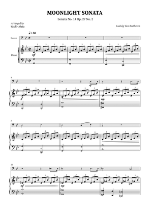 Moonlight Sonata for Bassoon and Piano Accompaniment