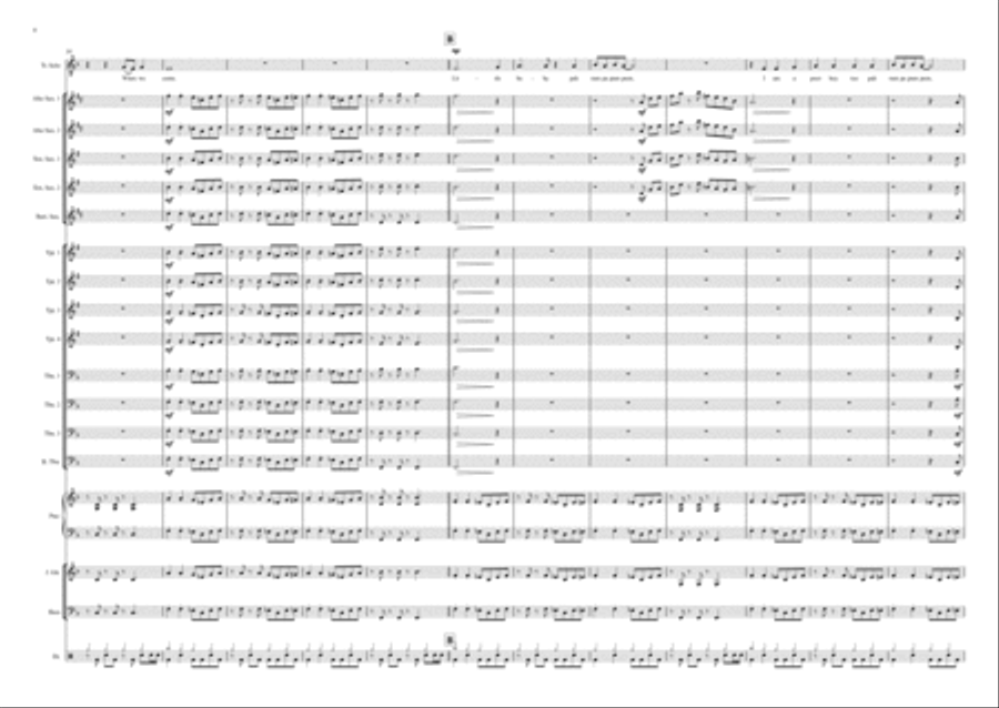 The Little Drummer Boy Jazz Ensemble scores gallery preview page 4