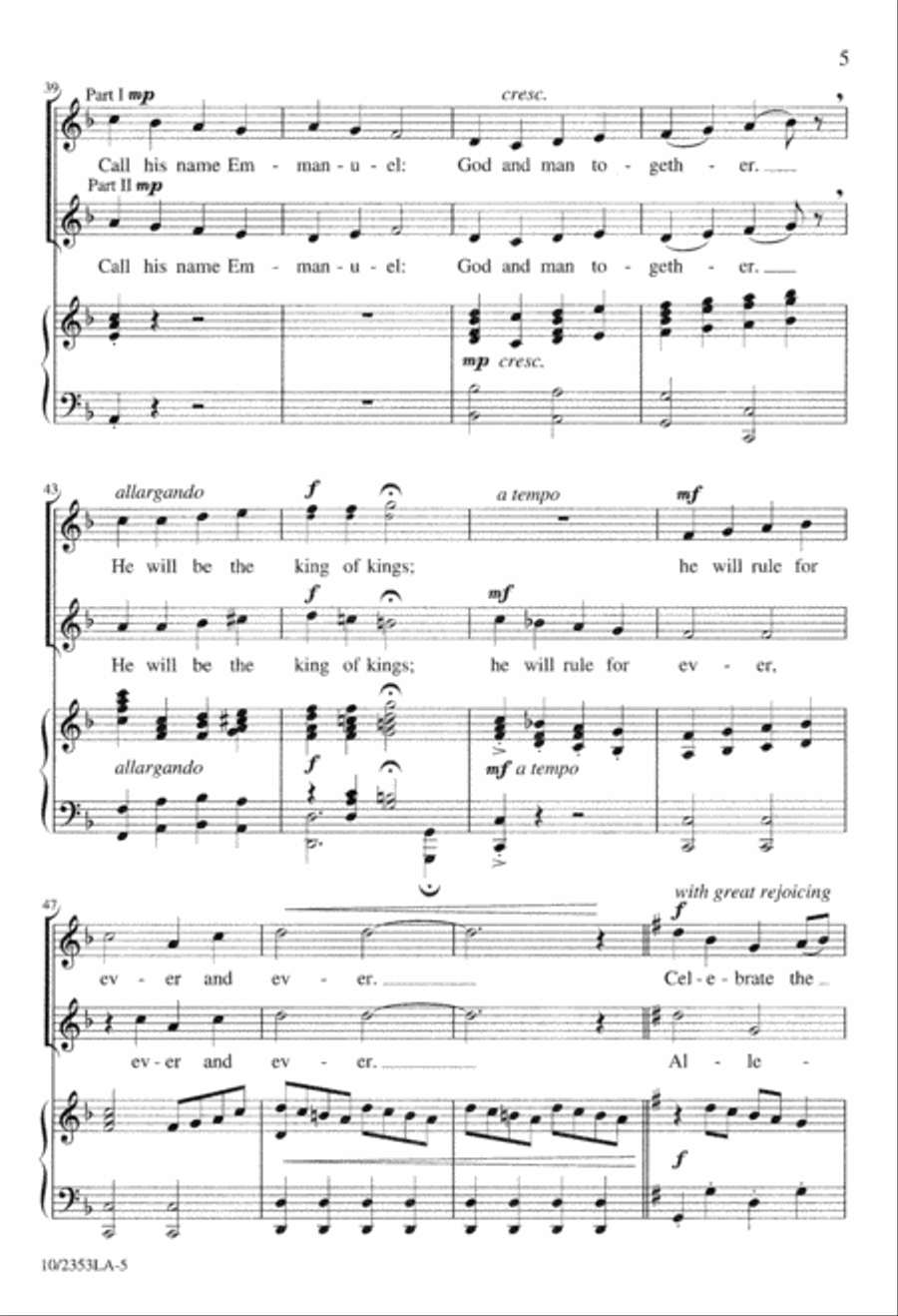 Celebrate the Promise Celebrate the Promise Unison Choir scores gallery preview page 5