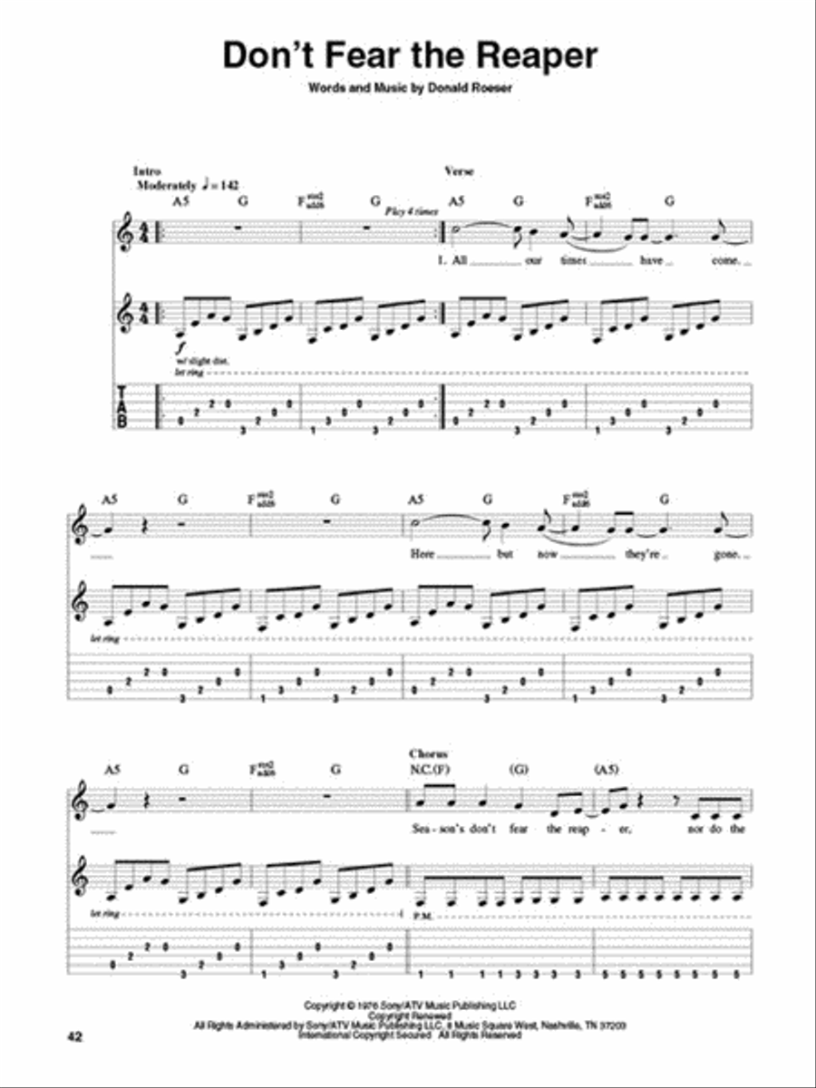 Rock Anthology Rock Anthology Guitar Tablature scores gallery preview page 4