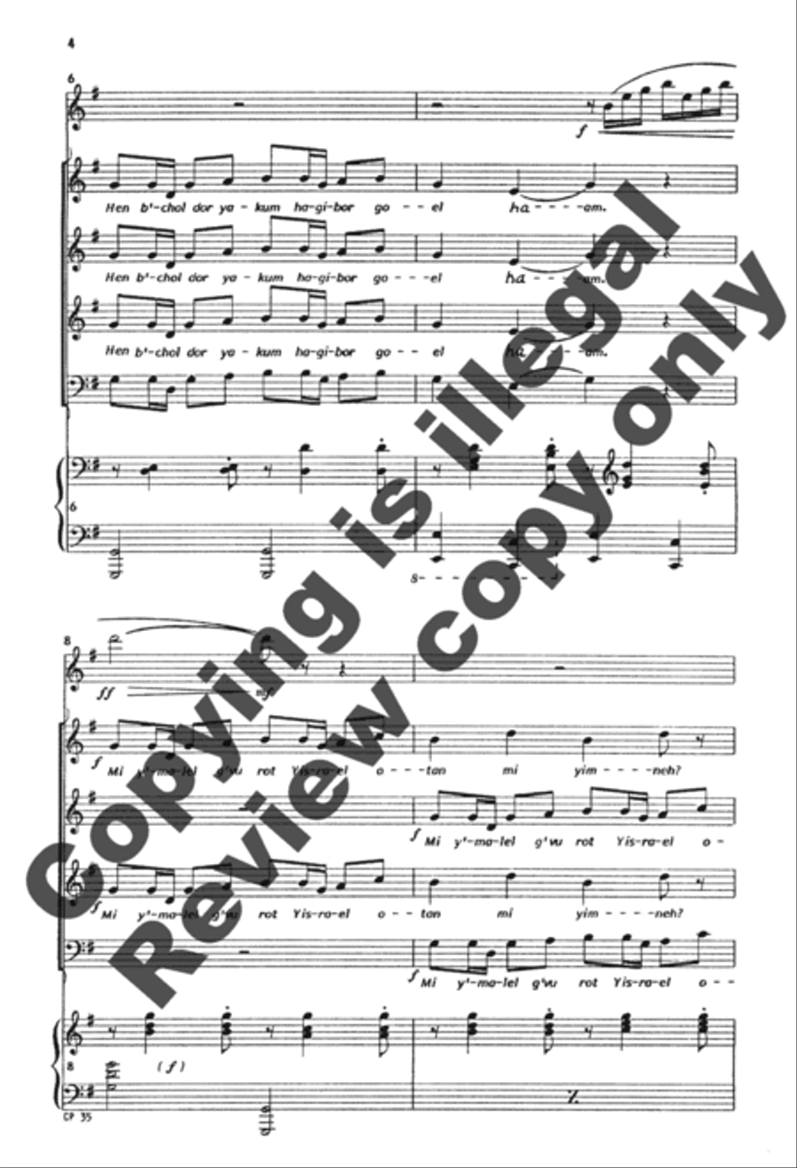 A Song for Chanukah (Full/Choral Score) image number null