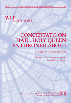 Book cover for Concertato on Hail, Holy Queen Enthroned Above
