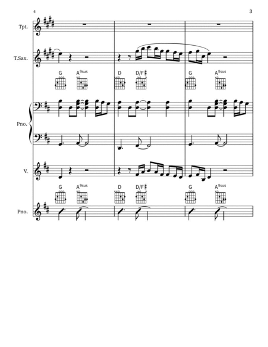 Thinking Out Loud Score and Parts scores gallery preview page 3