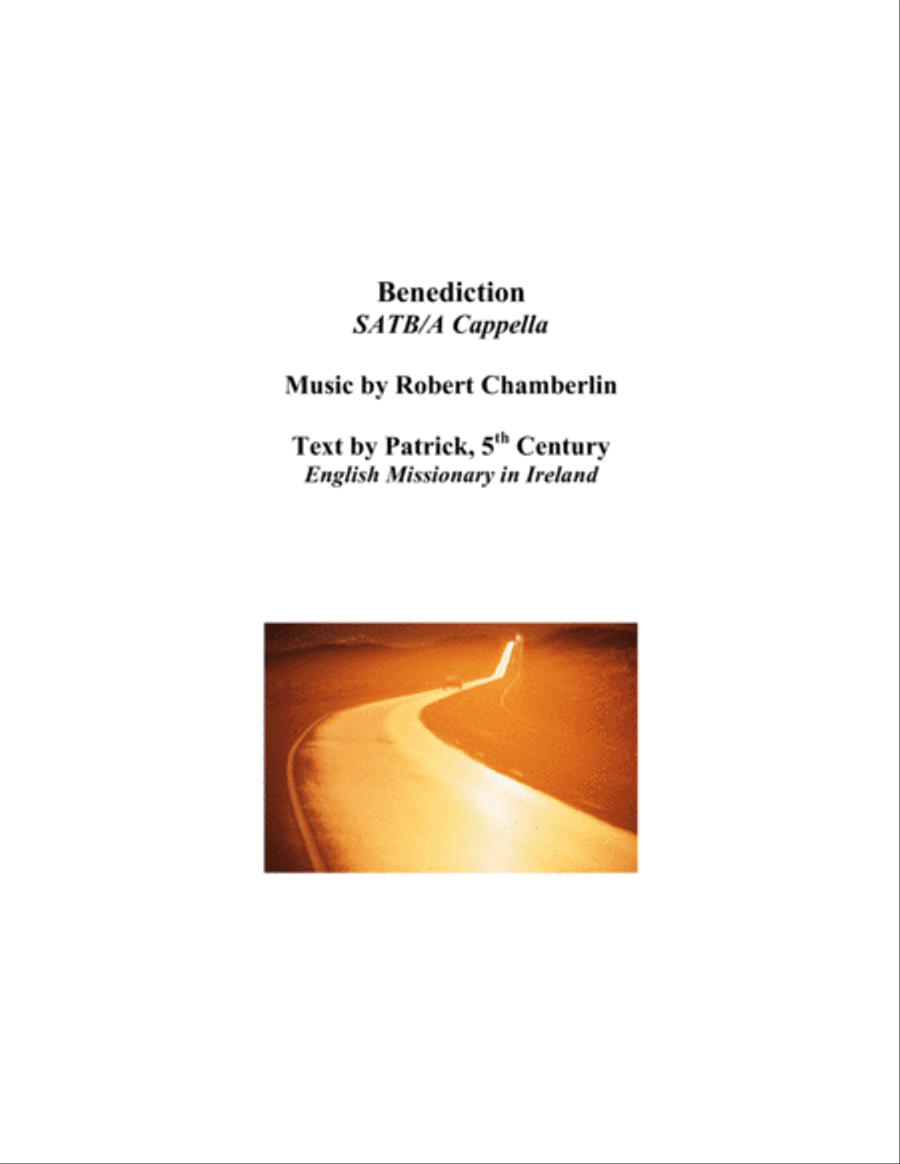 Benediction for SATB a cappella choir 4-Part scores gallery preview page 1