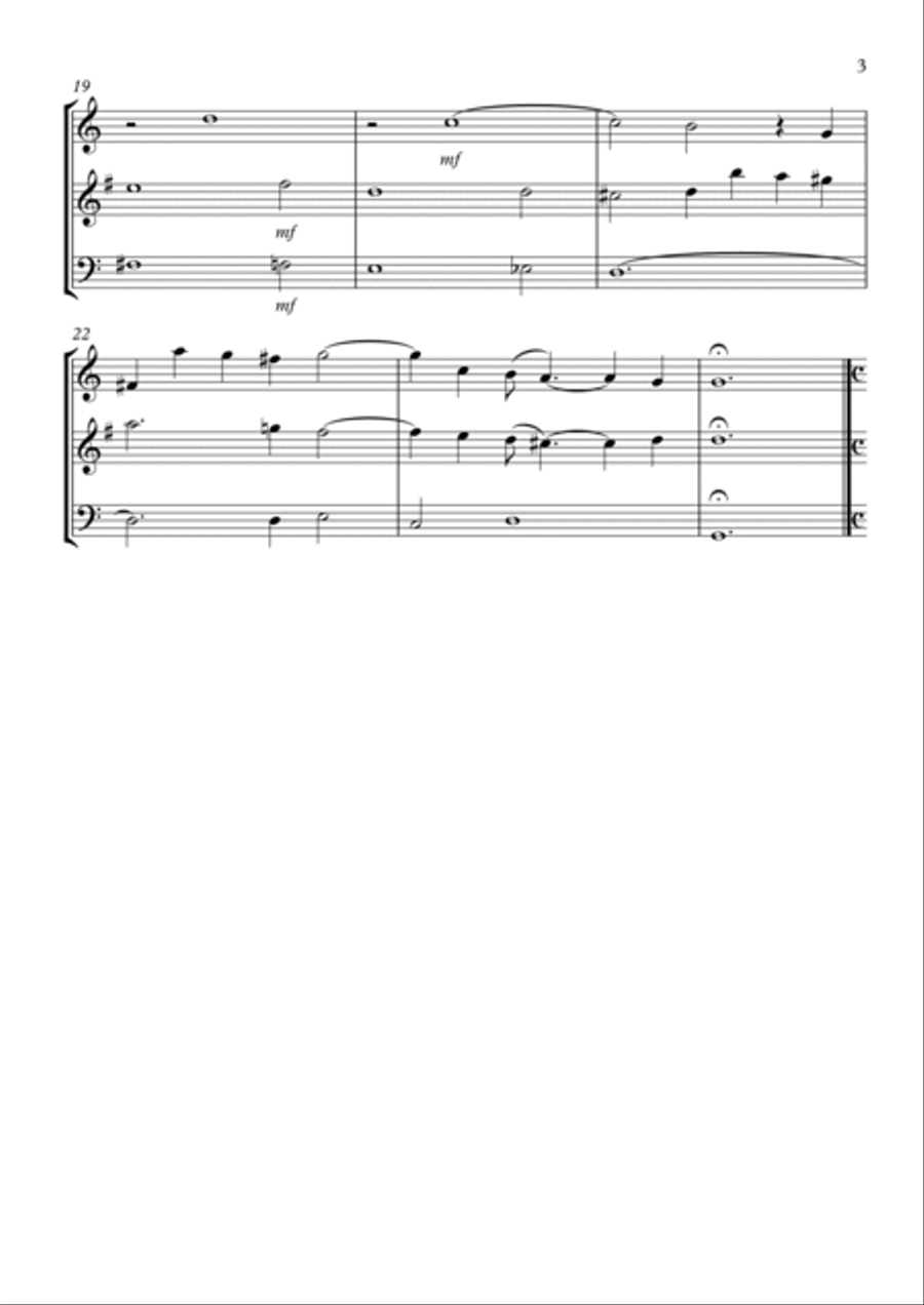 Trio Sonata No.3 Woodwind Trio scores gallery preview page 3
