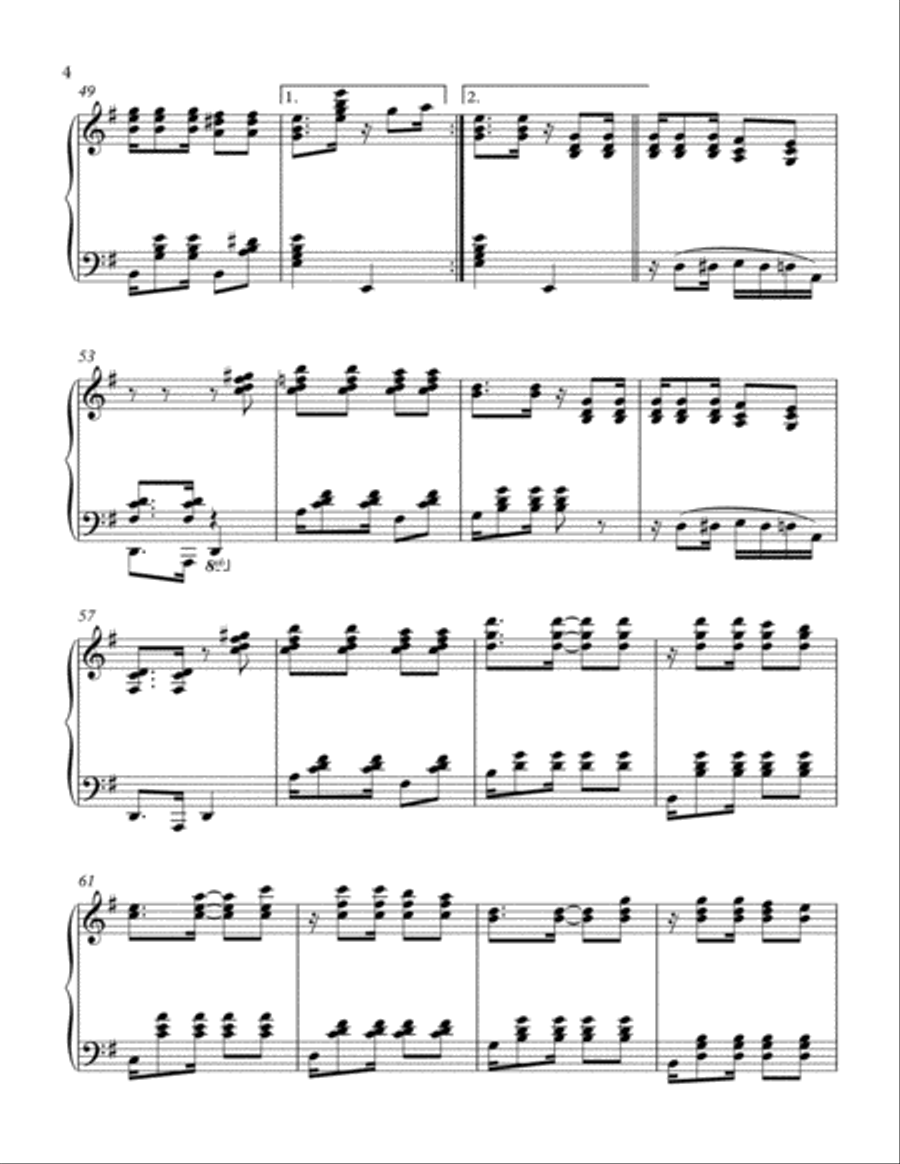 CUTUBA Piano Solo scores gallery preview page 4