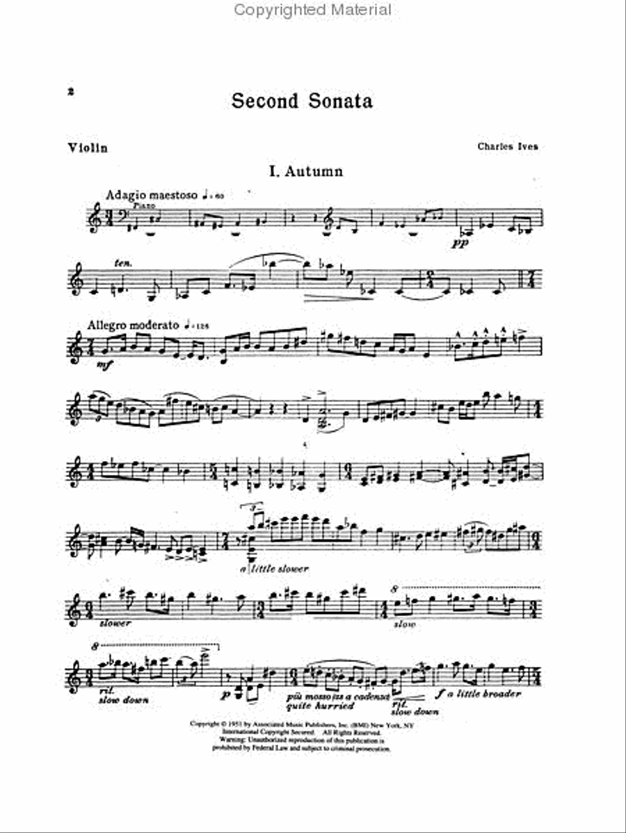 Sonata No. 2 Violin Solo scores gallery preview page 3