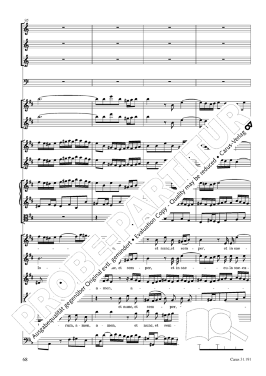 Gloria in excelsis Deo SSATB scores gallery preview page 68