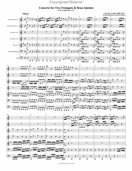 Concerto for 2 Trumpets & Quintet