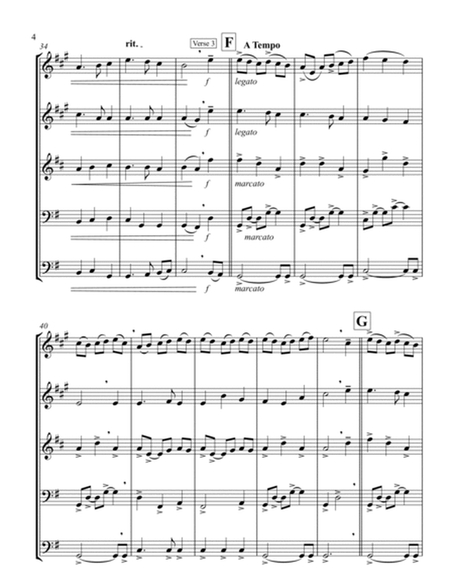 Away in a Manger (G) (Brass Quintet - 2 Trp, 1 Hrn, 1 Trb, 1 Tuba)