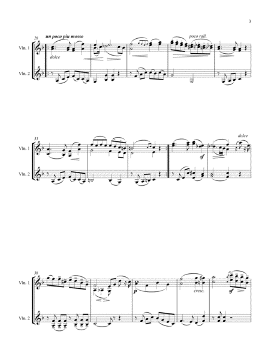 Artists' Studies Op. 38 #58 String Duet scores gallery preview page 3