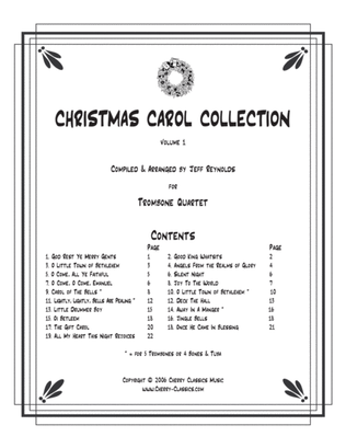 Book cover for Christmas Carol Collection, Vol.1 for Trombone Ensemble