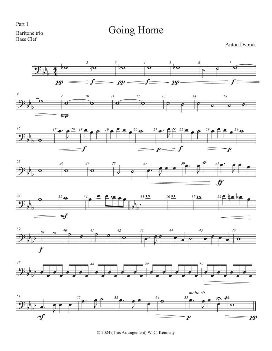 Going Home Brass Ensemble scores gallery preview page 4