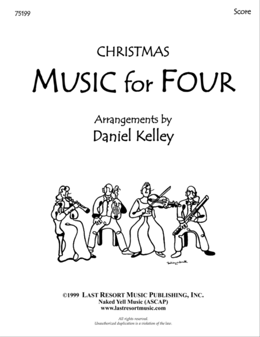 Music for Four, Christmas for Quartet - Score 75199