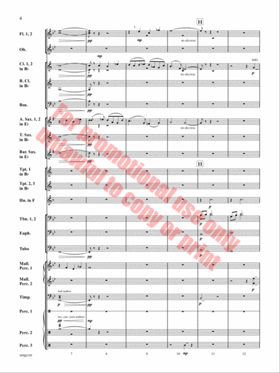 Hope Remains Within Concert Band scores gallery preview page 5