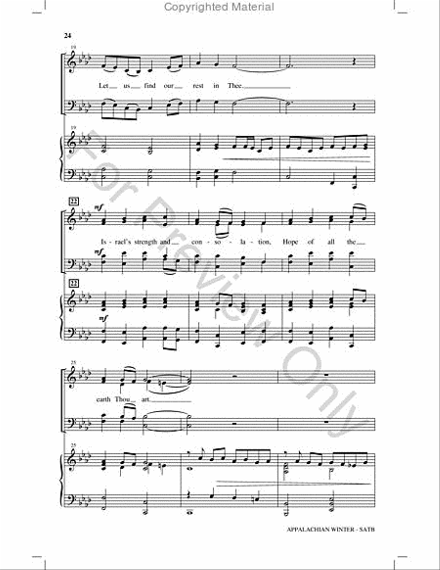 Appalachian Winter Choir scores gallery preview page 23