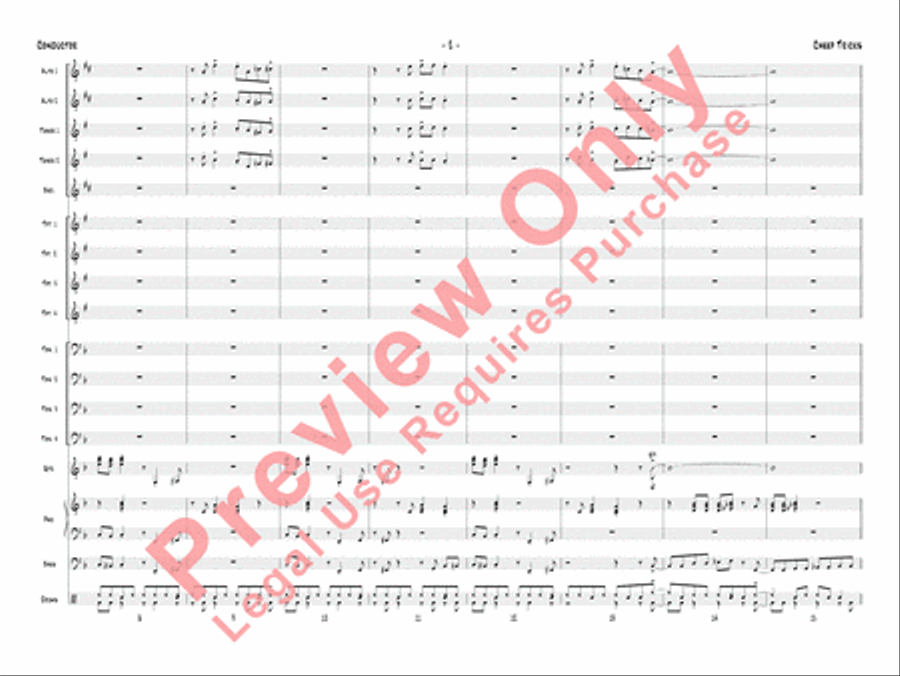 Cheep Tricks Cheep Tricks Jazz Ensemble scores gallery preview page 5