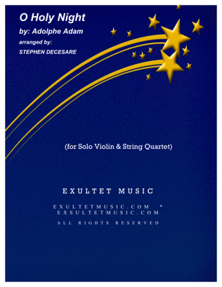 Book cover for O Holy Night (for Solo Violin & String Quartet)