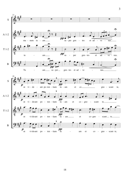 Miserere nostri - Motet for Choir SAATTB a cappella image number null