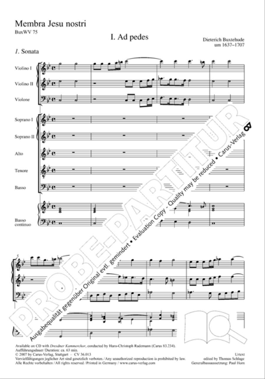 Membra Jesu nostri SSATB scores gallery preview page 17