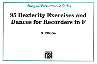 Book cover for Finger Dexterity Exercises for Recorders in F