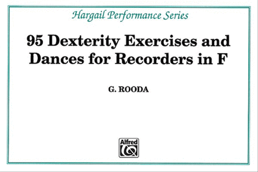 Finger Dexterity Exercises for Recorders in F