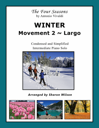 Book cover for WINTER: Movement 2 ~ Largo (from "The Four Seasons" by Vivaldi)