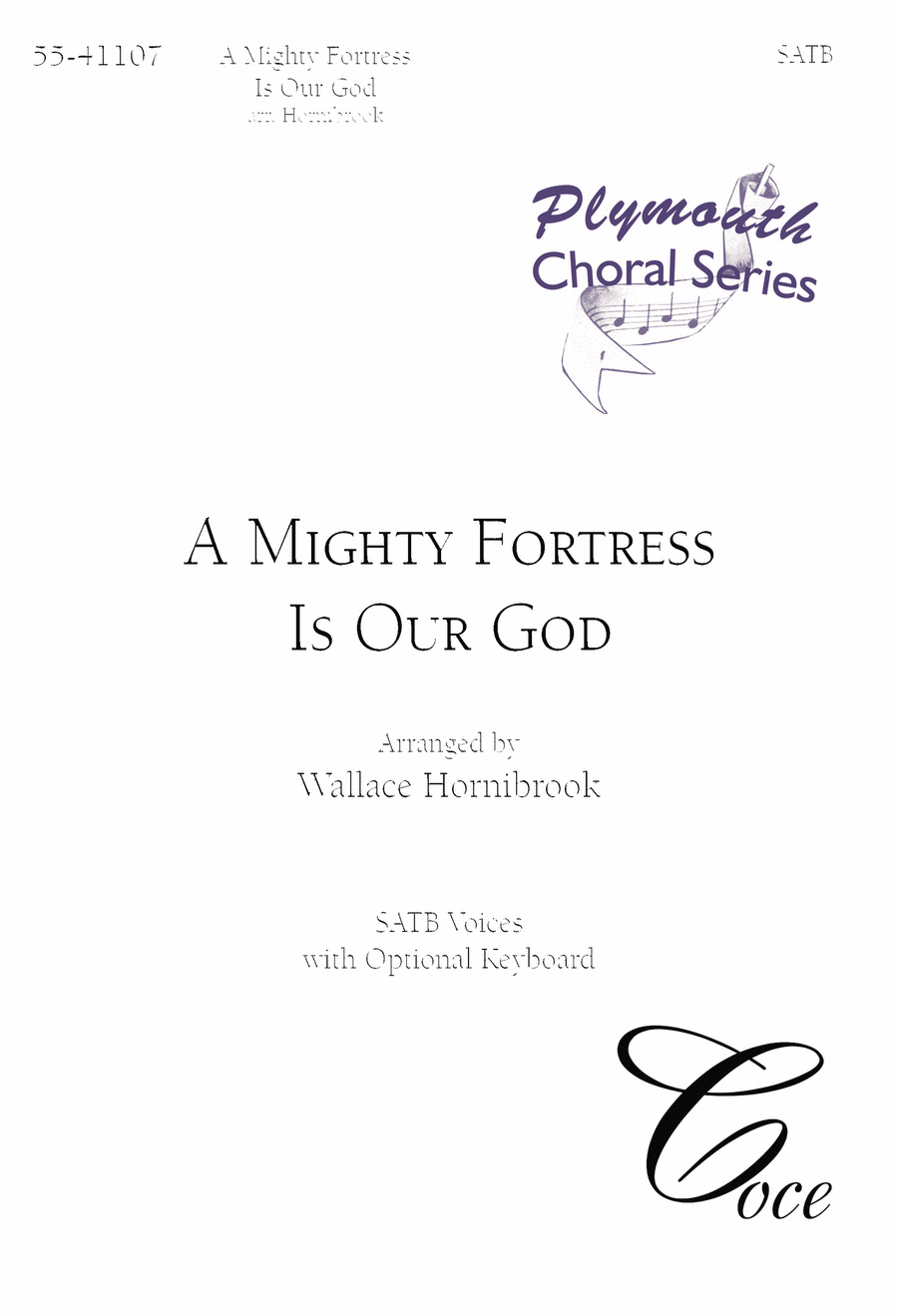 A Mighty Fortress Is Our God 4-Part scores gallery preview page 1