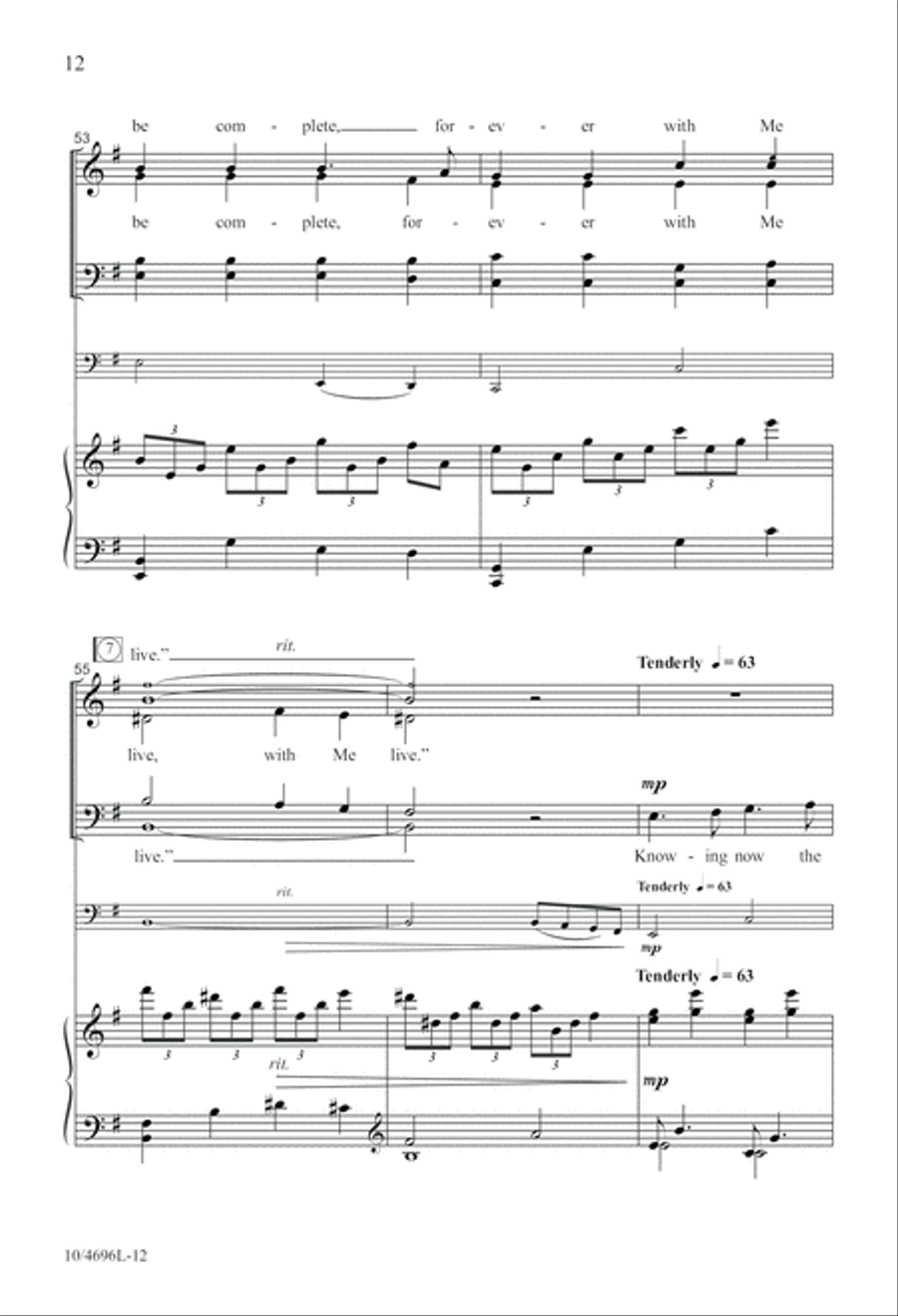 Gathered in the Upper Room 4-Part scores gallery preview page 12