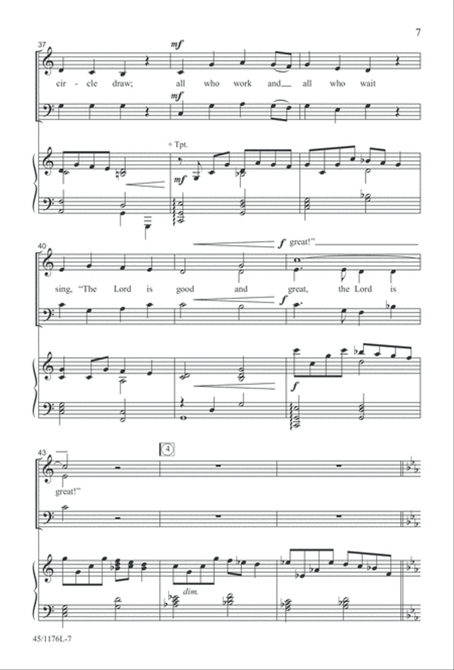10 More Anthems for about 10 Singers 3-Part scores gallery preview page 7